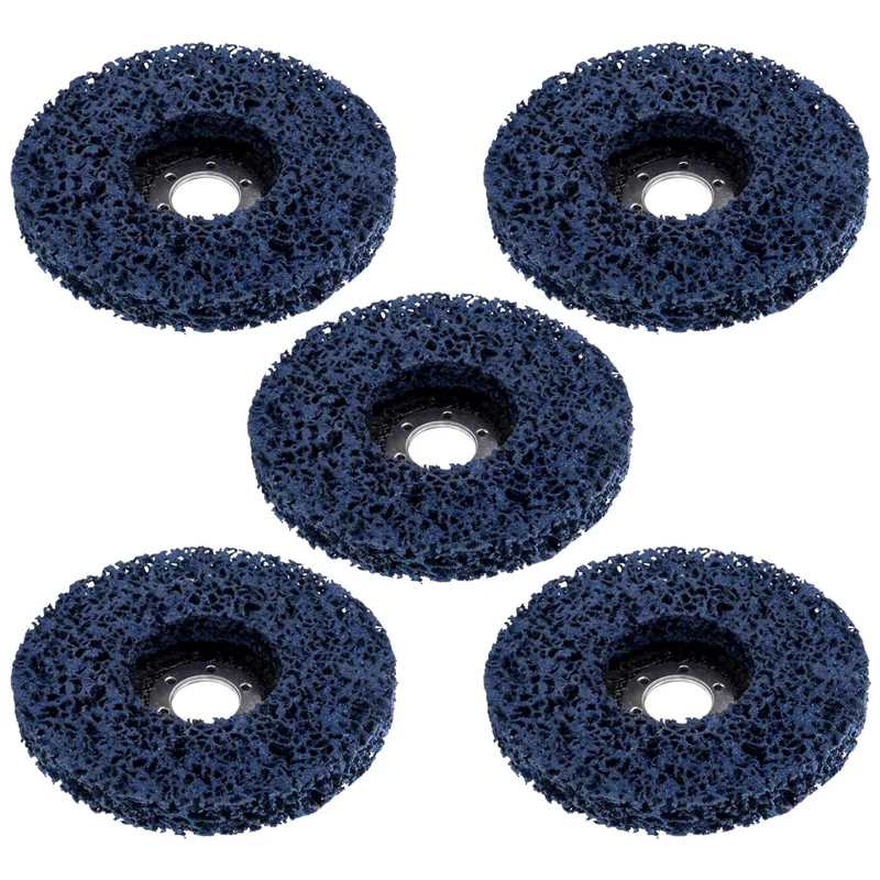 

【Hot-Selling!】5Pcs 125Mm Diameter Cleaning Strip Wheel Grinding Abrasive Disc For Angle Grinder Paint Rust Grinder Remover Tools