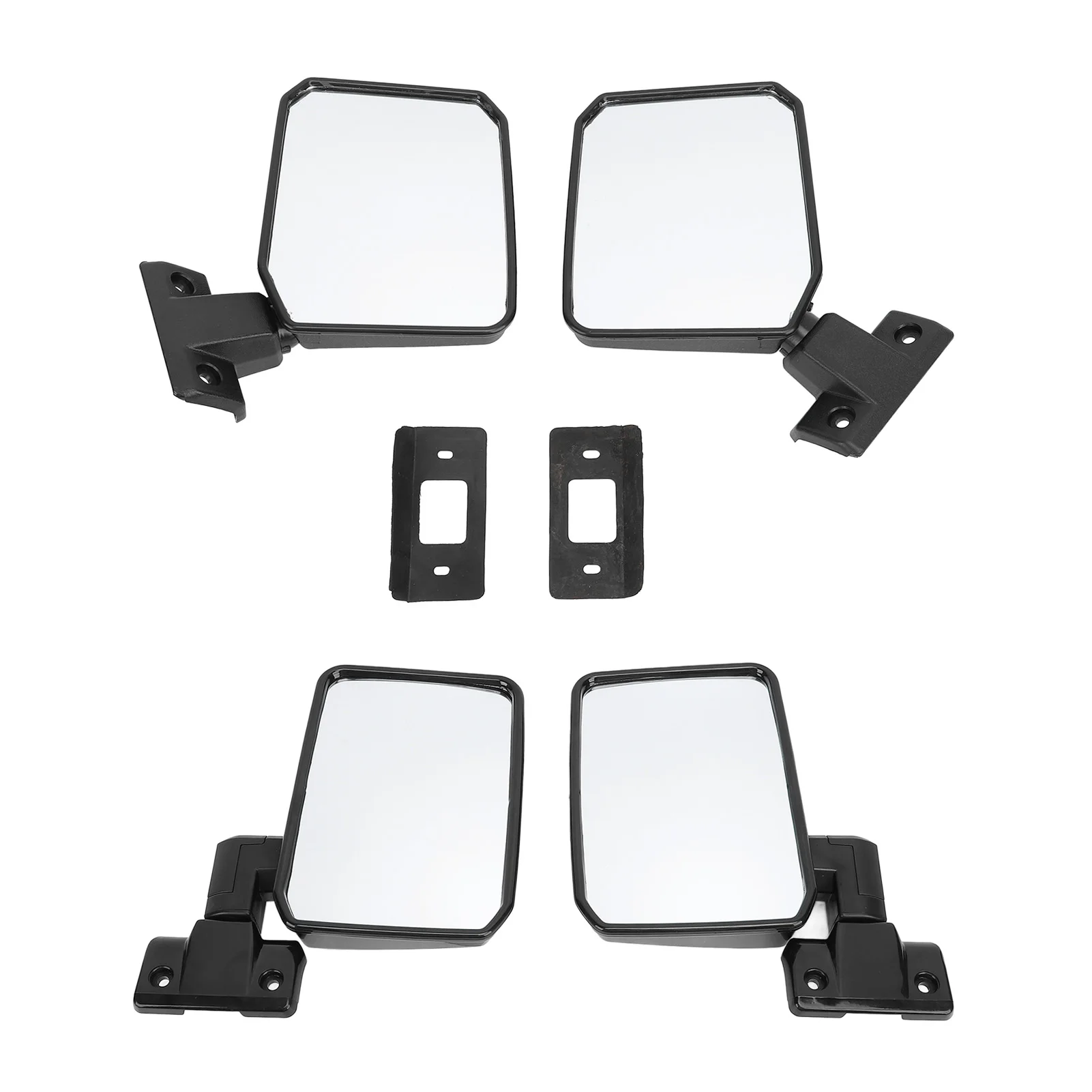 1Pair Car Left Right Rearview Mirror Driver and Passenger Side Door Mirror for Toyota LandCruiser 70 75 78 Series 1985-2013