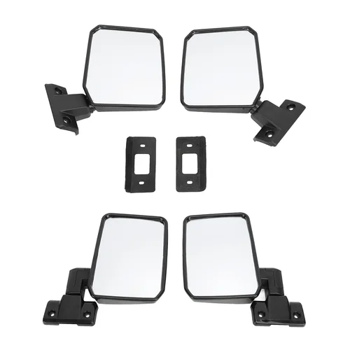 Imagen 2 del producto 1 par de espejos retrovisores izquierdo y derecho para puerta lateral del conductor y del pasajero para Toyota LandCruiser 70 75 78 Series 1985-2013