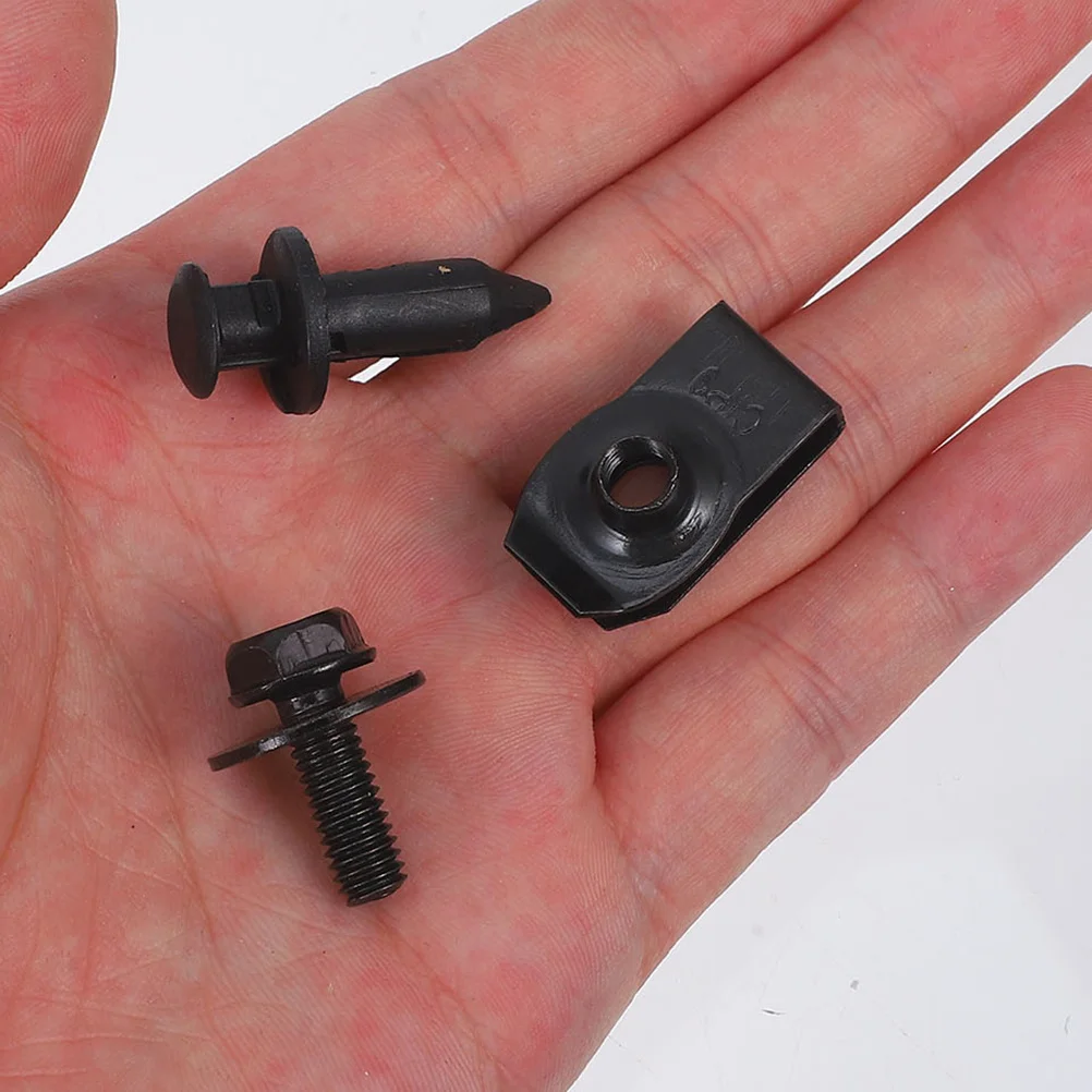 

35pcs 1 Set Universal Engine Splash Body Bolts Screws Fastener Clips For Car Bumper Hood Retainer Durable