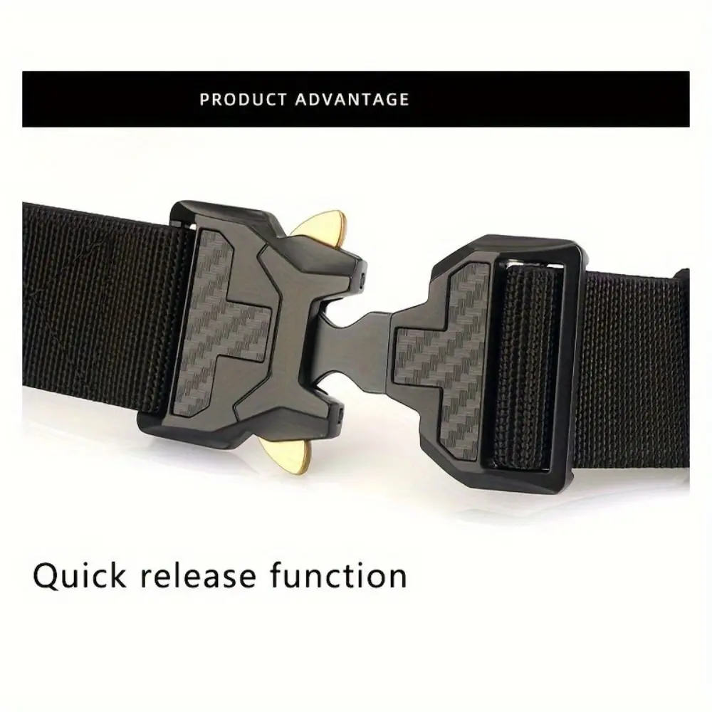 

Fashion Quick Release Nylon Braided Belt Adjustable Casual Waist Belt Leisure Training Weave Waist Band