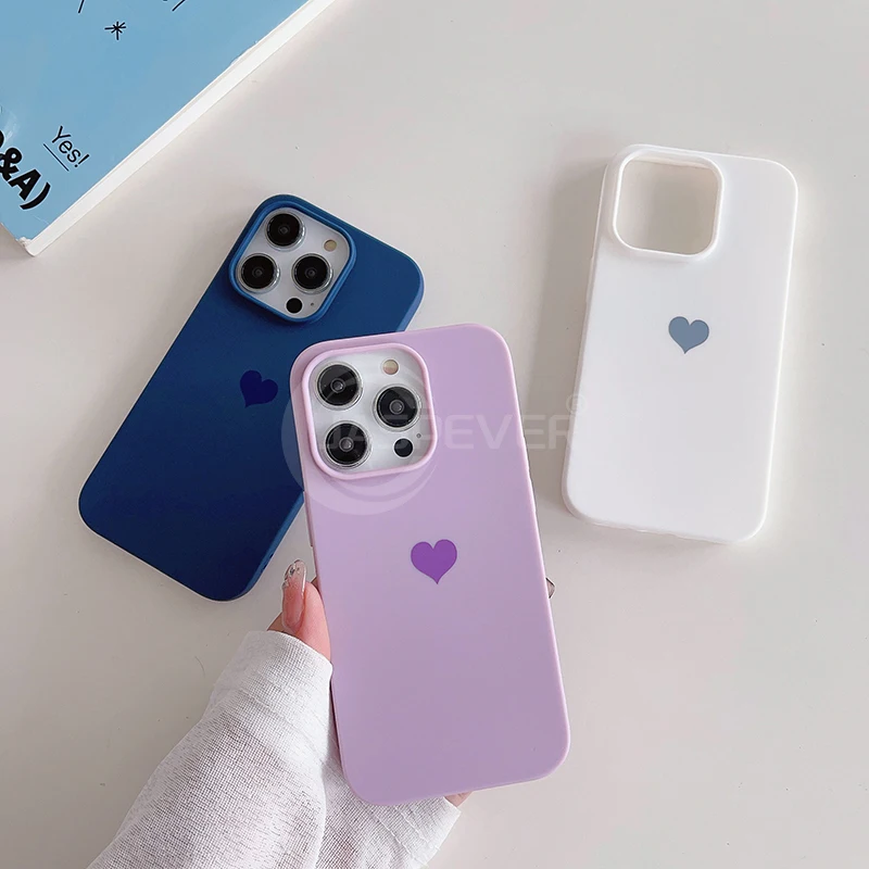 Etui Luxury Love Matte Silicone Soft Candy Color Case na iPhone 15 14 Plus 13 12 Mini 11 Pro Max SE 2022 2020 Ultra Thin Back Cover — zdjęcie 3