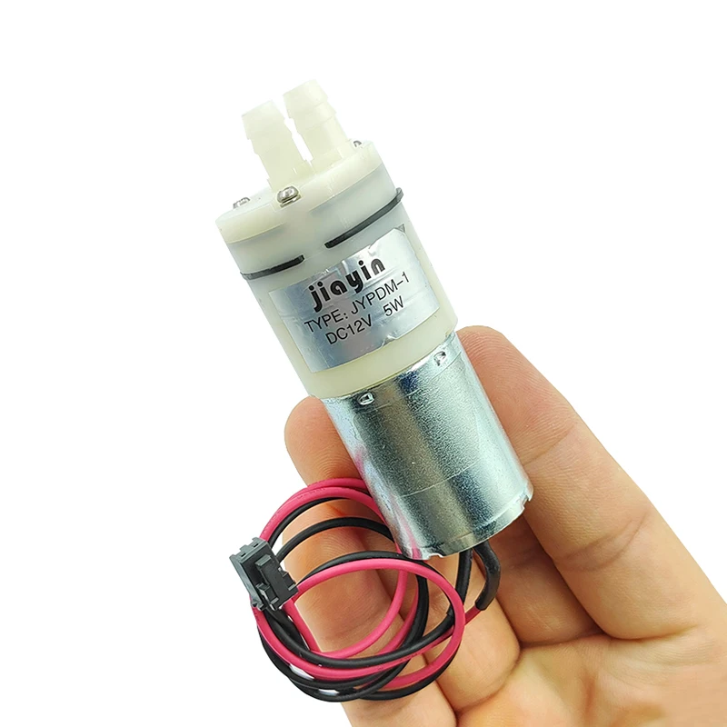 

JYPDM-1 DC 12V 5W Micro 370 Motor Water Pump Mini 27mm Diaphragm Self-priming Suction Water Pump DIY Tea Table Garden Watering