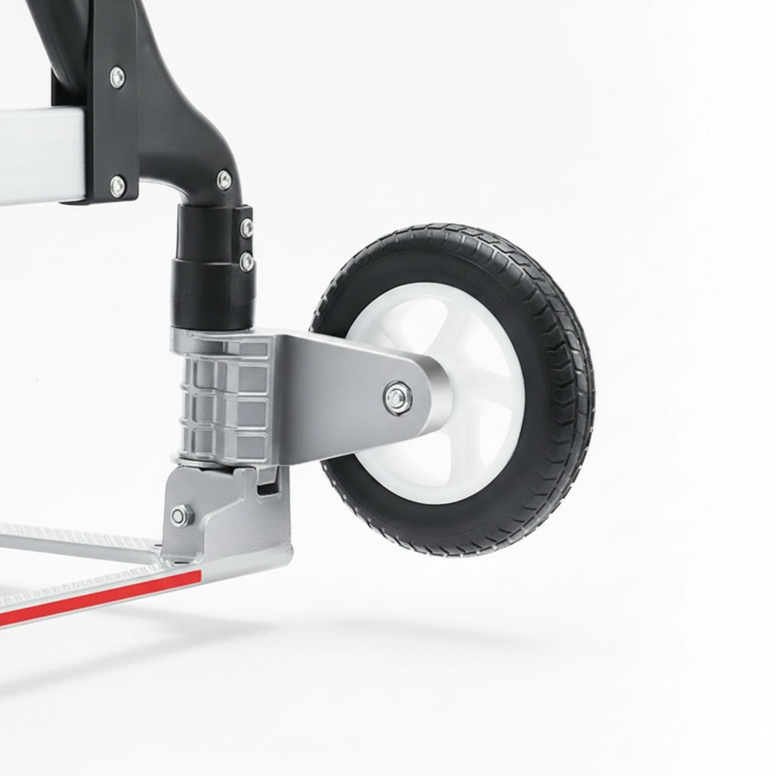 Cart Wheel with Bracket Easy to Install Folding Cart Wheel Hardware Heavy-Duty Inflationno-Maintenance