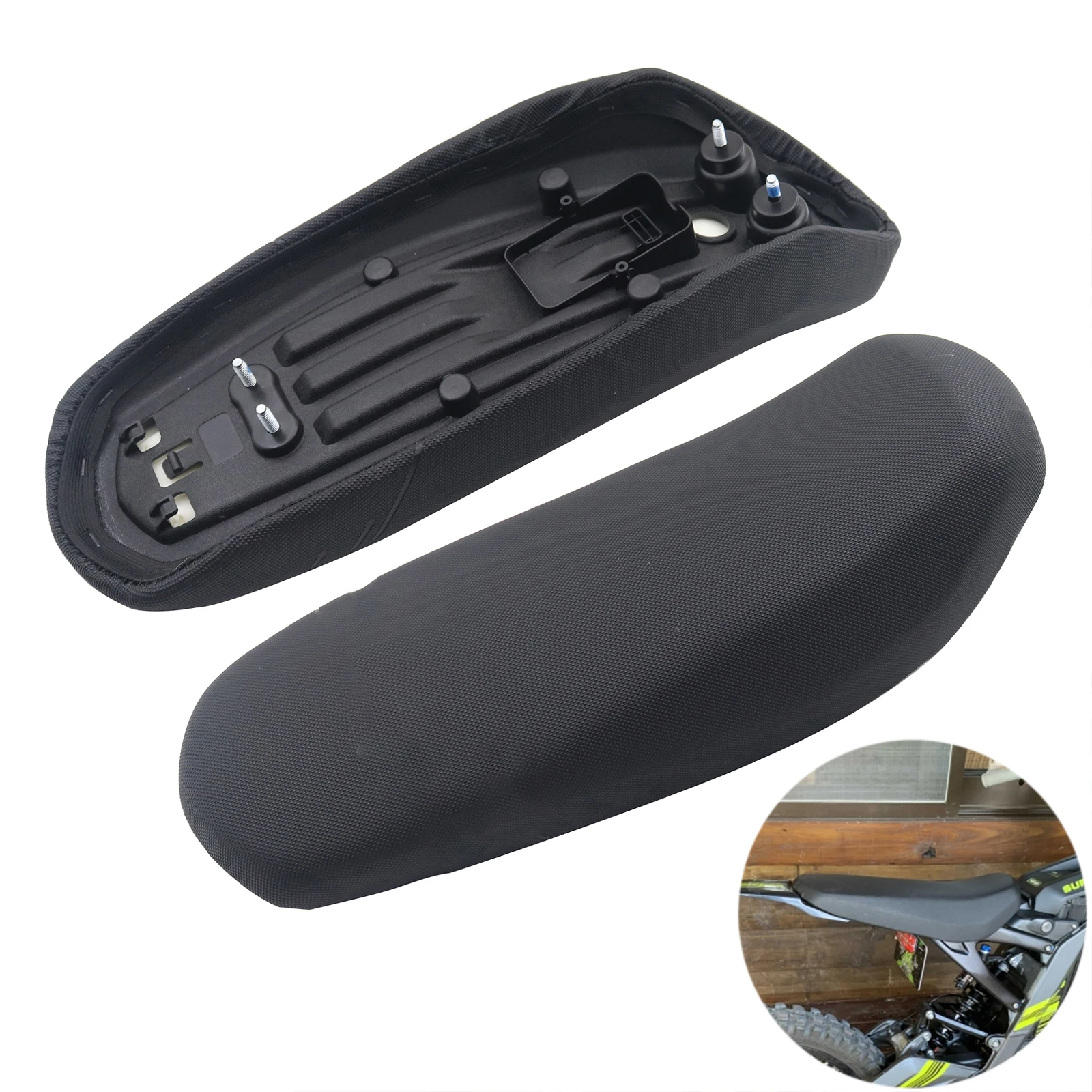 Motocross Seat Cushion For Sur Ron Sur-Ron Surron Light Bee X & S Leather Waterproof Cushion Original Rear Seat Motorcycle Parts