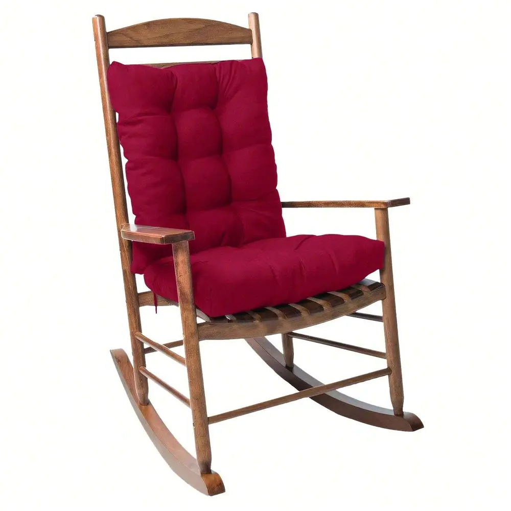 

Rocking Chair Cushion Set NonSlip, Durable Polyester Seat Cushions With Secure Ties For Indoor Outdoor Use Perfect For Home, Of