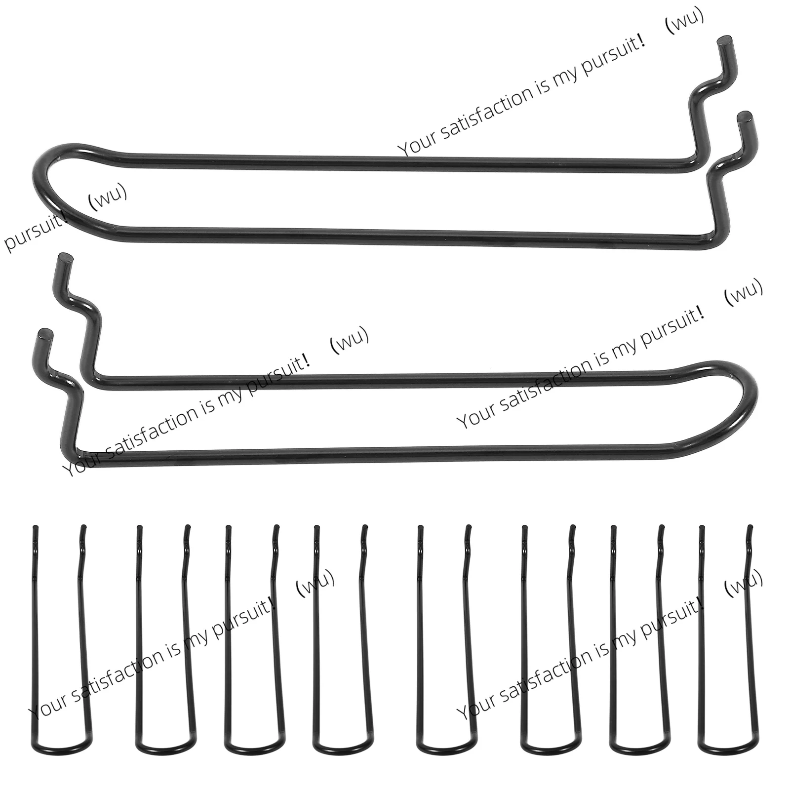 

10 stainless steel hanging plate hooks, heavy duty durable tool racks, garage wall accessories, hanging pliers