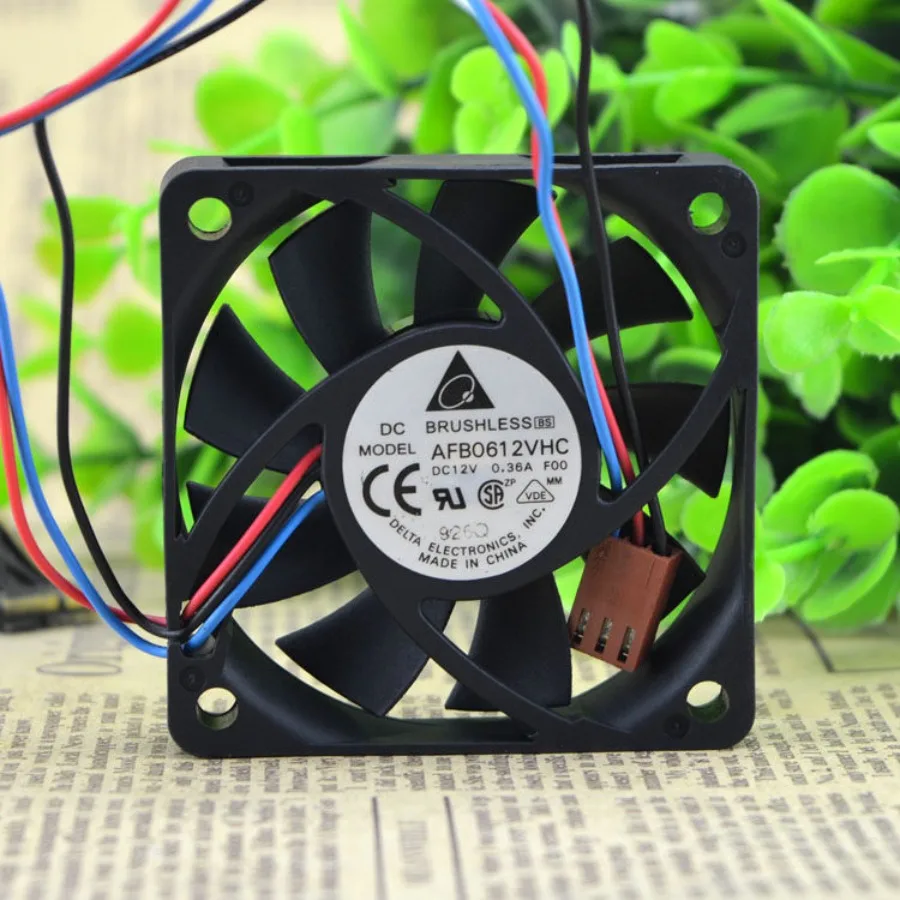 AA + for original DELTA AFB0612VHC 6015 12V 0.36A 6CM three-wire speed measurement cooling fan