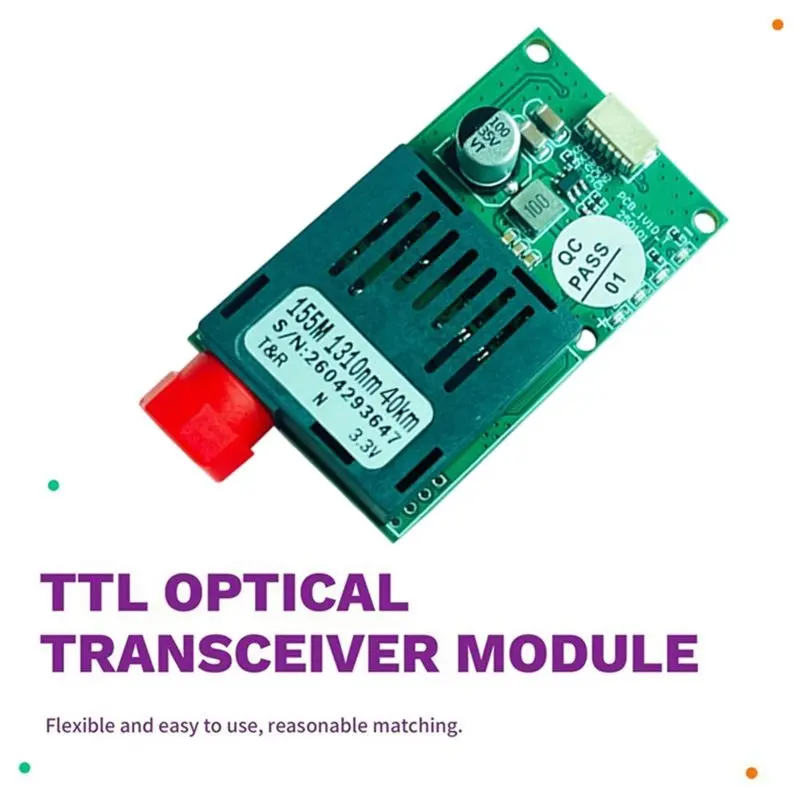 B03B-SBUS/CRSF UART To FC Interface 40KM TTL Optical Transceiver Module Fiber Transceiver Optical Terminal Equipment TX