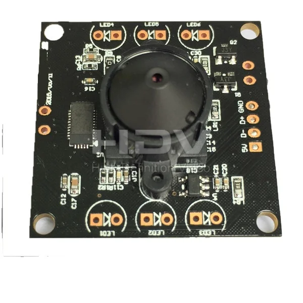 

30fps 60fps Micro Usb Camera Module for ATM and Kiosk Face Recognition 2.0MP 1080P Microphone Audio Wide Angle Nondistortion