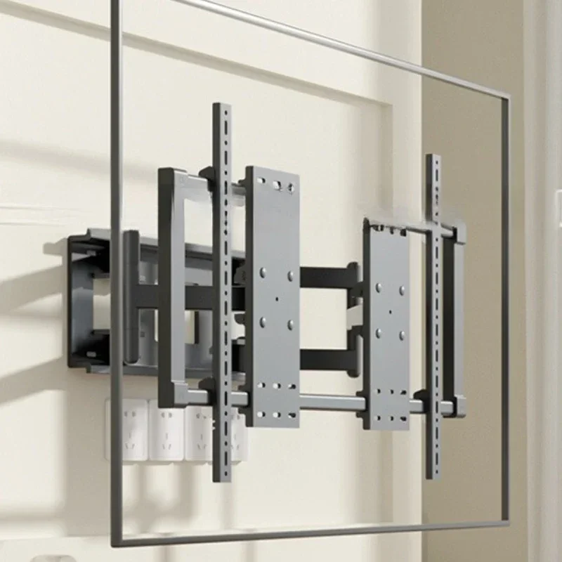 Six-arm telescopic rotating TV stand 98-inch all-in-one machine universal wall-mounted wall bracket