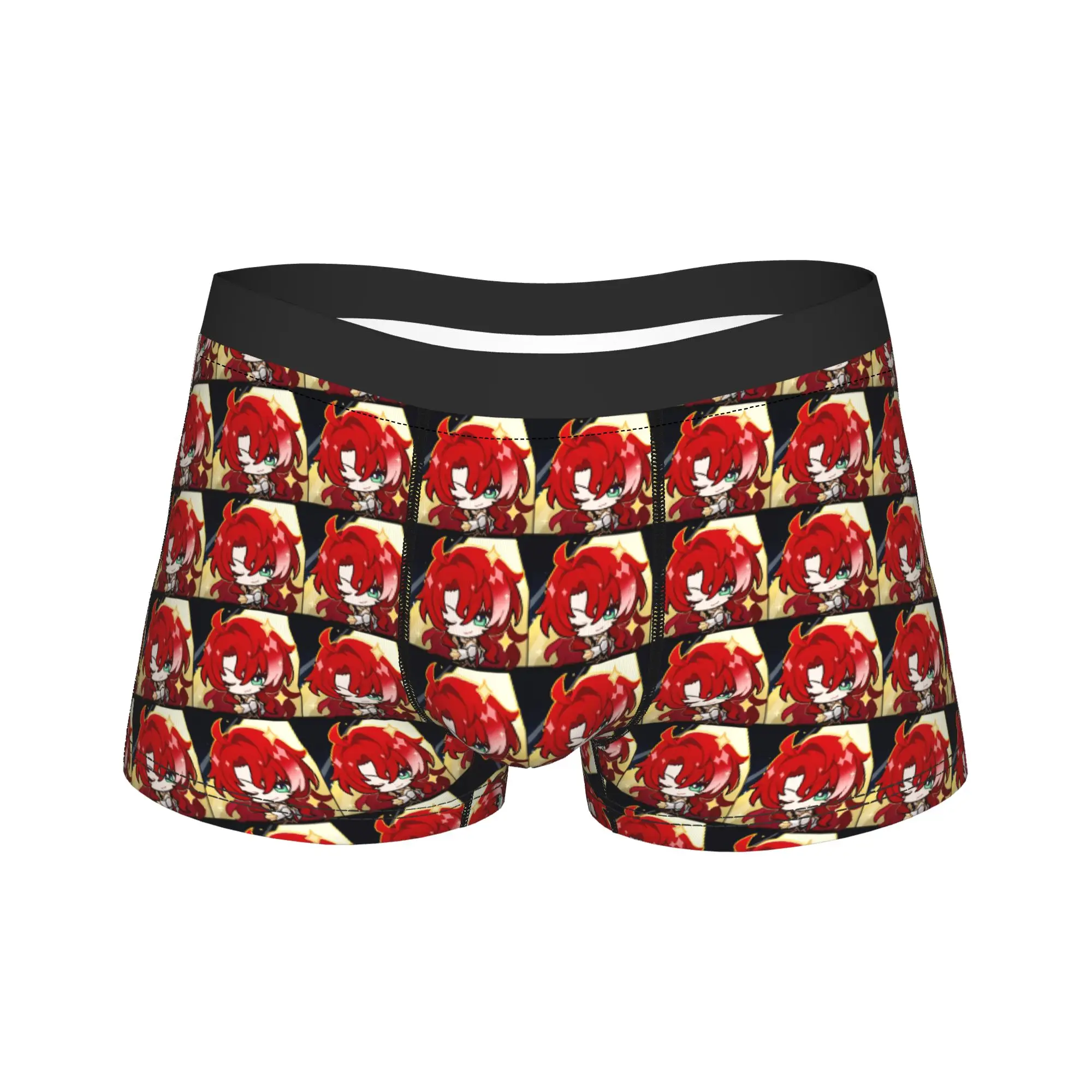 

Трусы-боксеры Honkai Star Rail Chibi Argenti: Мужские сексуальные мягкие трусы-боксеры больших размеров, хит продаж