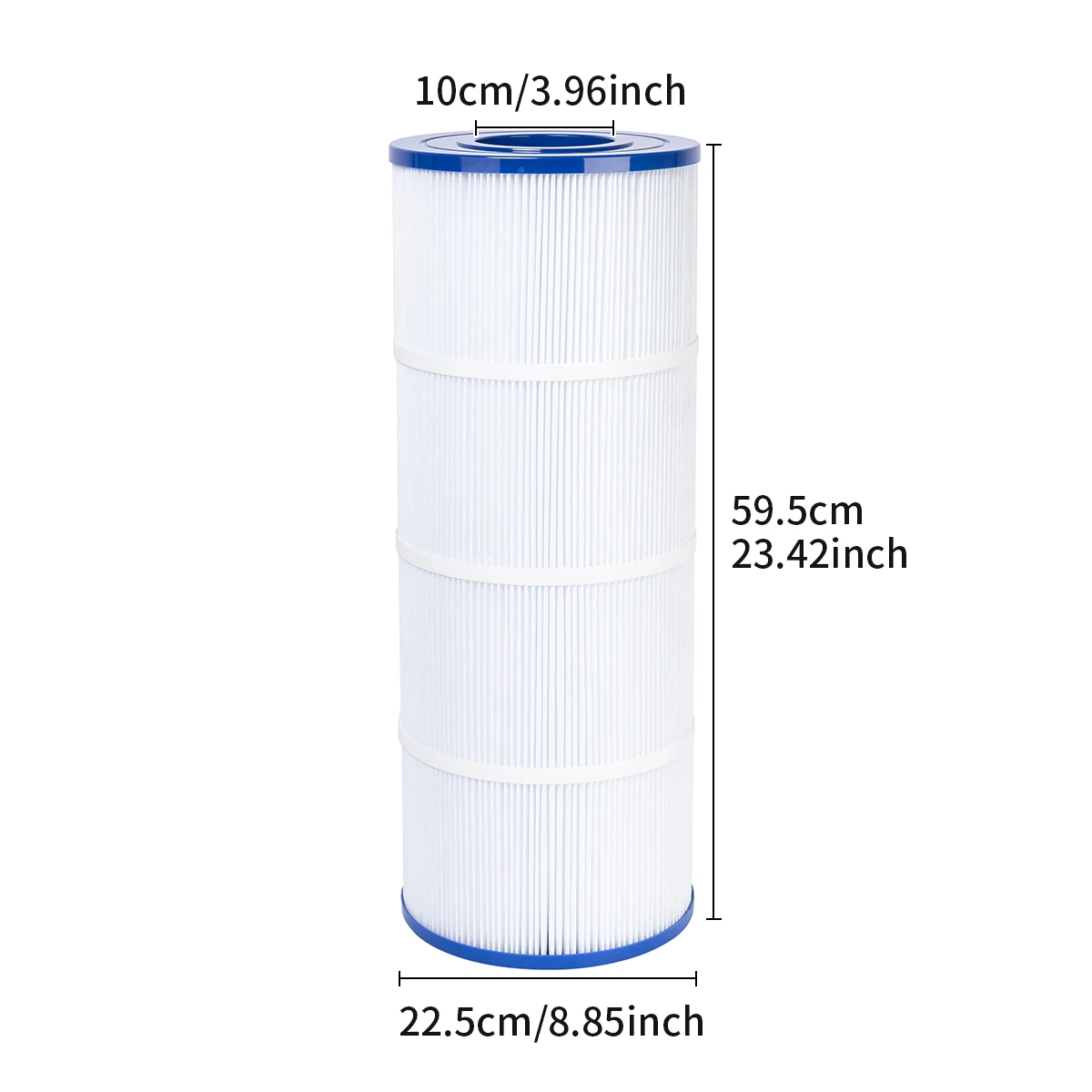 CS100 Pool Filter Cartridge Replaces Jandy CS100, Pleatco PJANCS100, Unicel C-8410, Filbur FC-0821, Ultral-B2, SD-01070