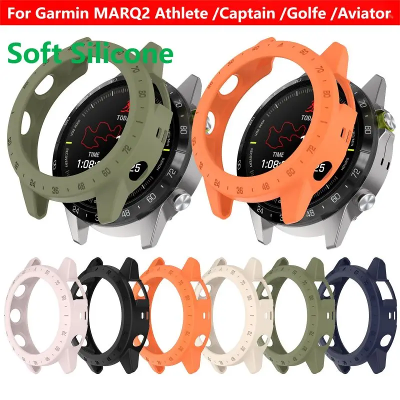 

Защитный чехол из ТПУ для Garmin marathlete, Captain Golfer, Авиатор, ремешок для умных часов, силиконовый защитный чехол для MARQ 2