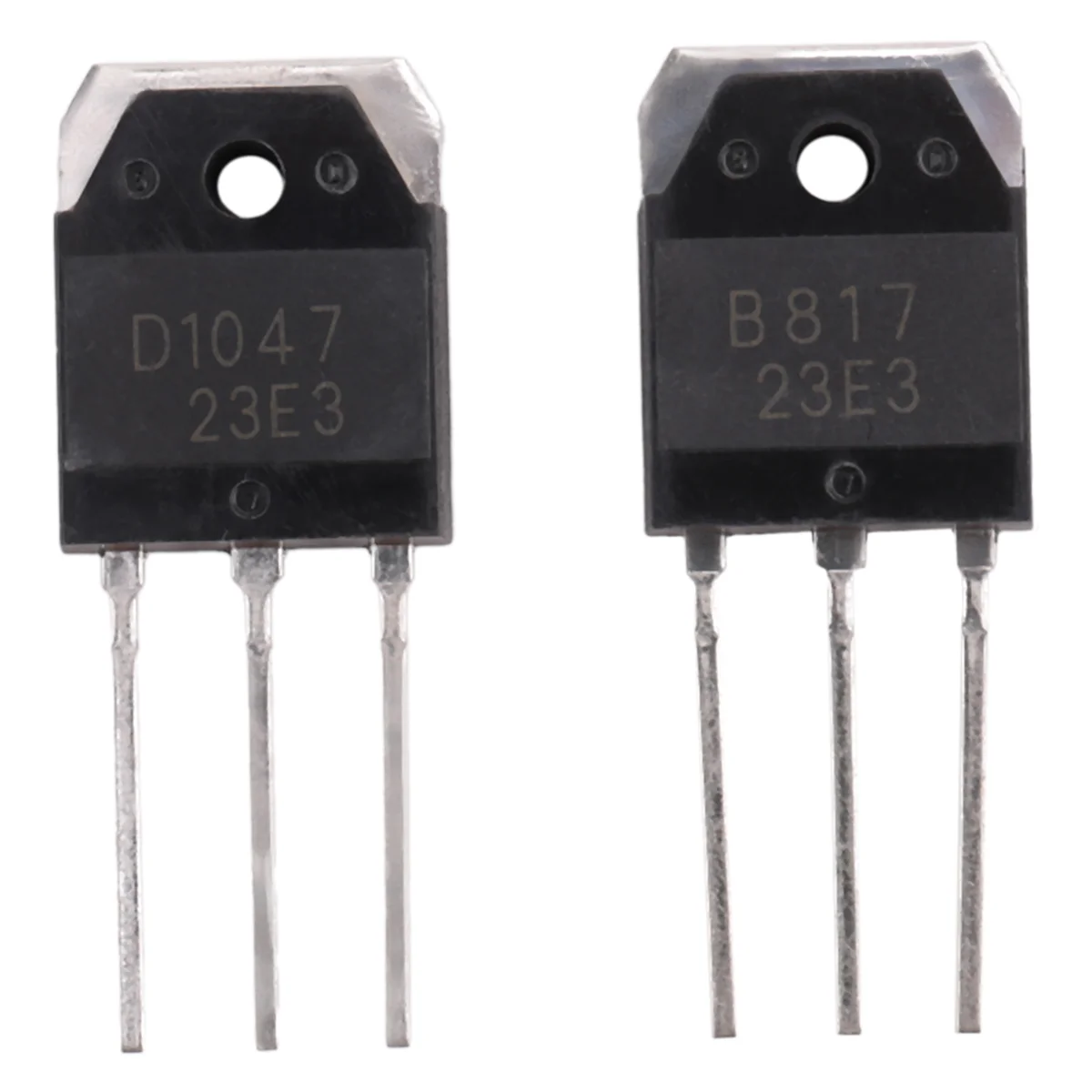 2 silicon transistor - D 1047 + B 817, 200 V, 12 A