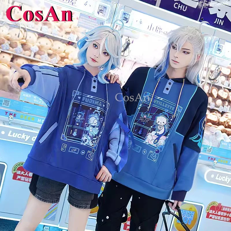 CosAn Spiel Genshin Impact Neuvillette/Furina Cosplay Kostüme Spielzeug Spiel Mode Tägliches Outfit Hoodie Party Rollenspiel Kleidung