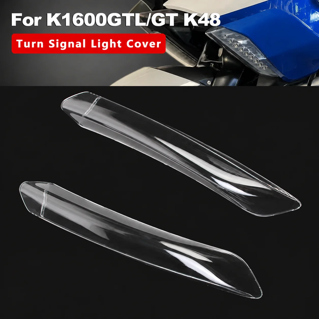 1/2Pcs Motorcycle Turn Signal Light Cover Plastic Indicator Lamp Shell For BMW K1600GT K1600GTL K48 Protective Housing Cover