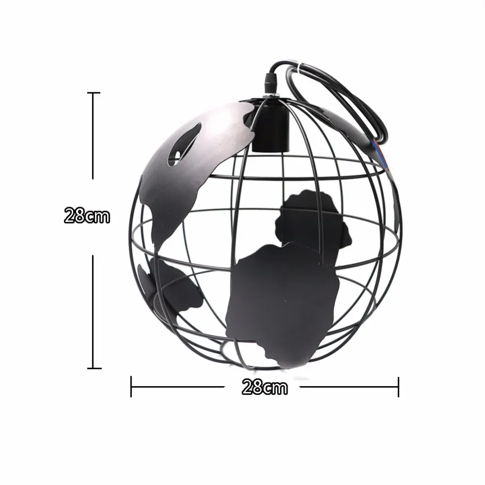 Hollow sphere Creative Arts Cafe Bar restaurant hallway lamp Scandinavian modern minimalist single-head pendant light with Earth