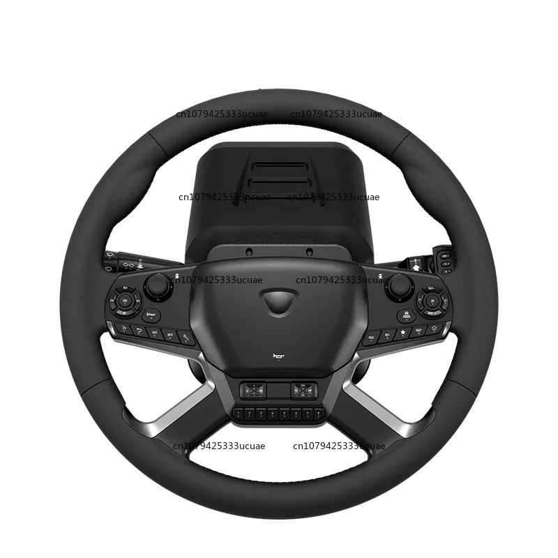 Kit de controlador de volante de simulador de camión de retroalimentación de fuerza para emulador de juego de camión de PC