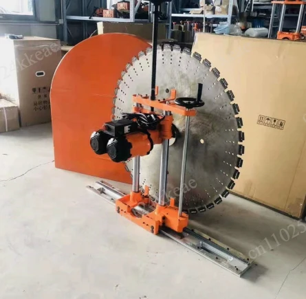 Heavy-Duty 7800W Electric Track Wall Saw, Concrete Hole Cutting Machine for Reinforced Walls & Floor Slabs with Guide System