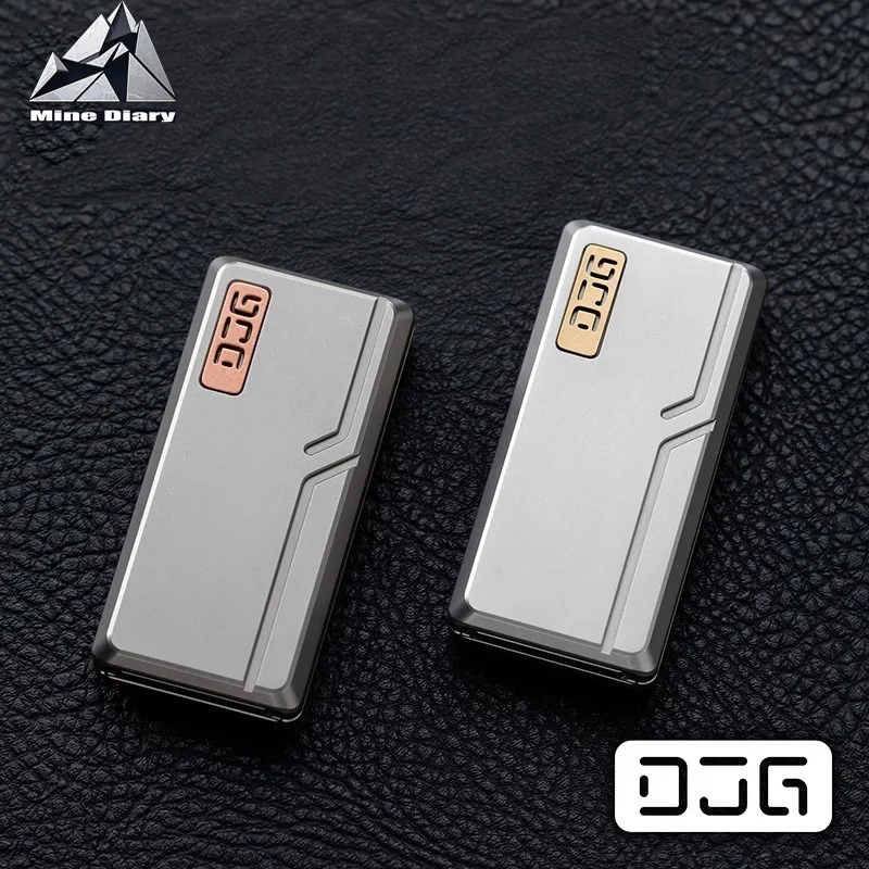 

DJG EDC умный камертон Push Card Ding Ding брендовая механическая структура металлическая игрушка декомпрессия Tide Play Gyro