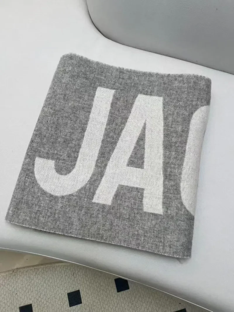 100% 울 여성용 스카프 럭셔리 브랜드 겨울 두꺼운 따뜻한 목도리 레터 고품질 여성 패션 캐시미어 스카프 Y2K