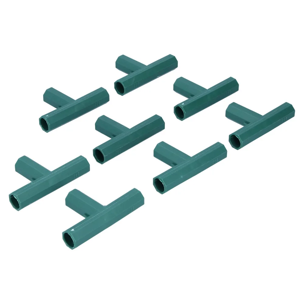 8Pcs 3 Way Tee Connector Plastic Sturdy Plant Support Joint T Shape Multi-Purpose Plant Stake Joint Plant Stake Connection