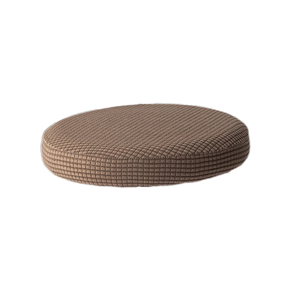 

Cover Elastic Round Elastic Cover Seat Protector For Dining Room Wedding Hotel Party Office 30-38Cm Chocolate