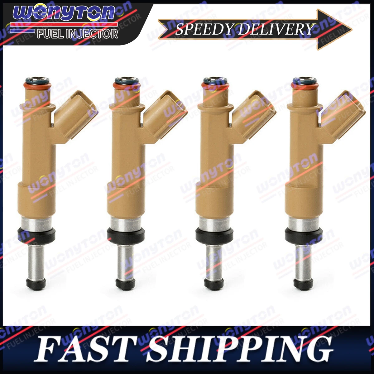 Set of 4 Fuel Injectors 23250-0T020 For Toyota Corolla Matrix 1.8L 2009-2015 New
