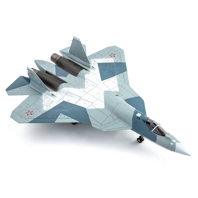 1/72 Scale AF1 Russian Air Force SU-57 Stealth Fighter T50 Finished Alloy Die Casting Simulation SU-57 Aircraft Model Toys Gifts