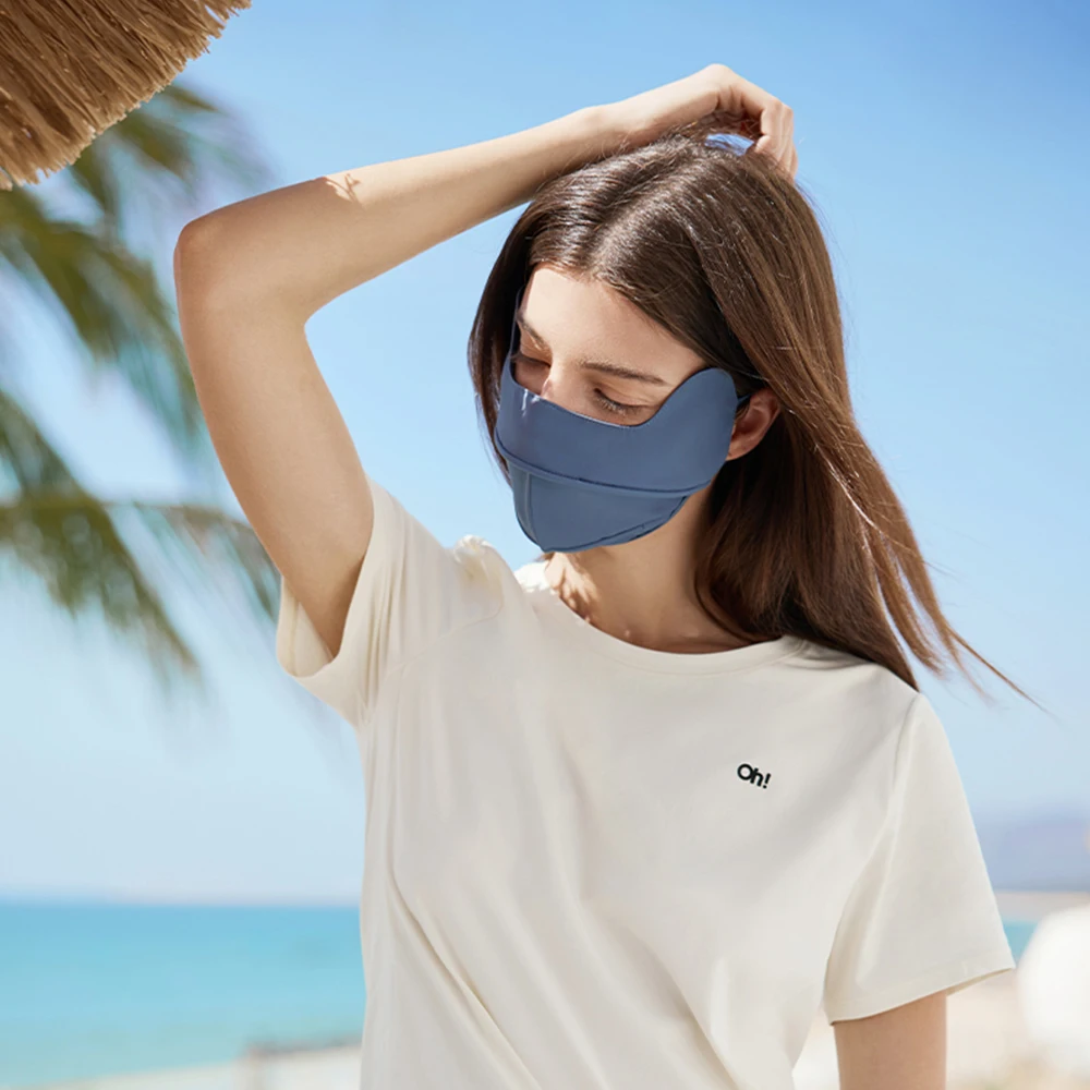 OhSunny Super Anti-UV-Sonnenmasken, neue atmungsaktive Sonnenschutz-Gesichtsabdeckung für den Sommer, Nasenmund, beide Öffnungen mit kühlendem Futter