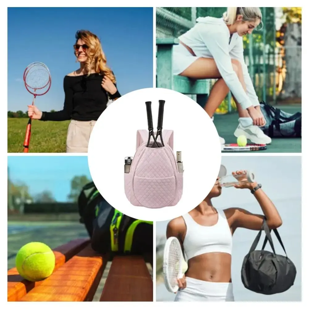 

Large Capacity Tennis Crossbody Backpack Waterproof Adjustable Strap Lightweight Sling Bag Multipurpose Professional