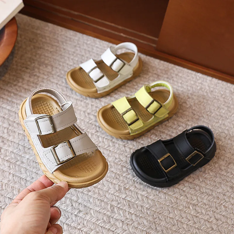 

New Trend Children's Summer Sandals Girls School Versatile Kids Fashion Causal Sandals Soft Bottom Boys Beach Sandals Open-toe