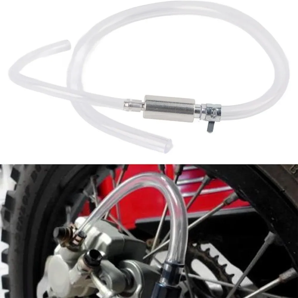 Transparent Hose Brake Bleeder Tool Stainless Steel Rubber Brake Bleeder Hose Metal One Way Valve One Way Check Valve Bleeder