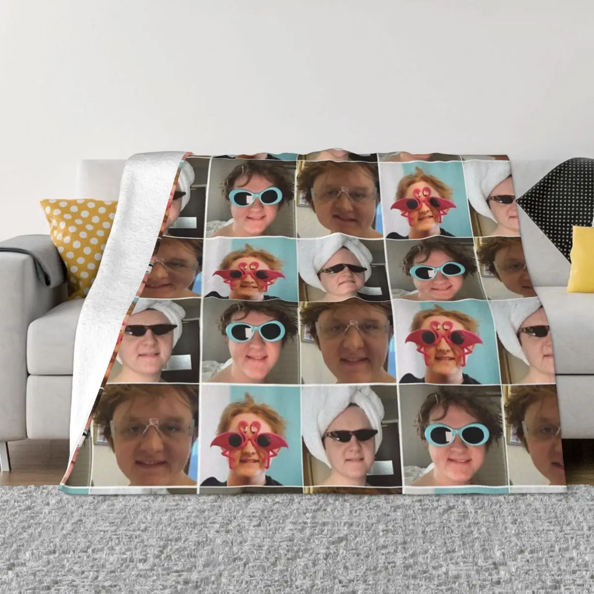 Lewis Capaldi Collage Anime Bedroom Couple Blankets Custom Blanket Personalized Throw Blanket