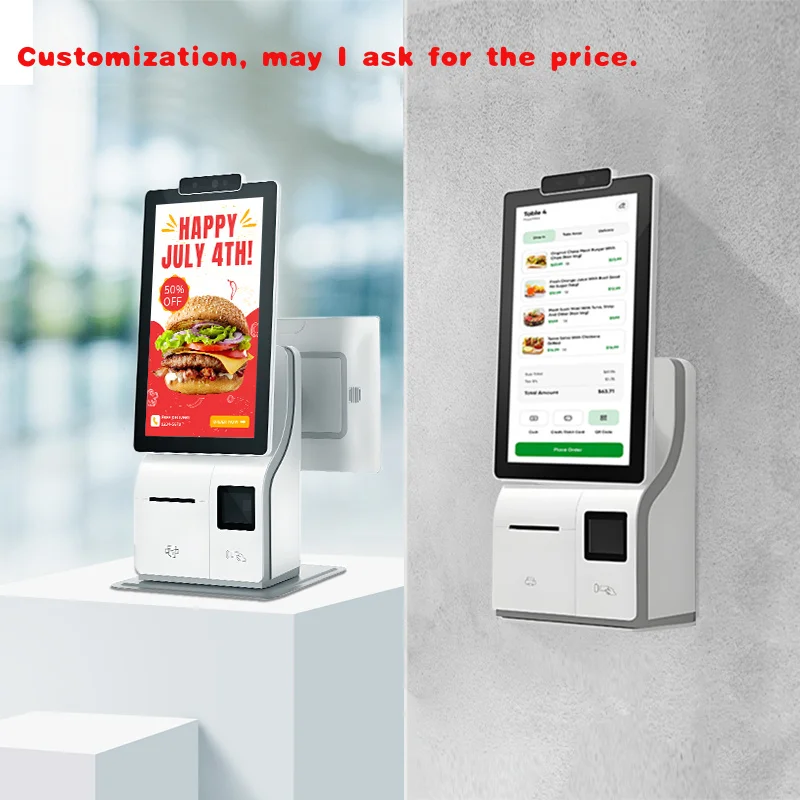 

Изготовленный на заказ.15,6 \ Универсальный POS-системный терминал для супермаркетов, двухэкранный интерактивный кассовый аппарат с полноэкранным Fe