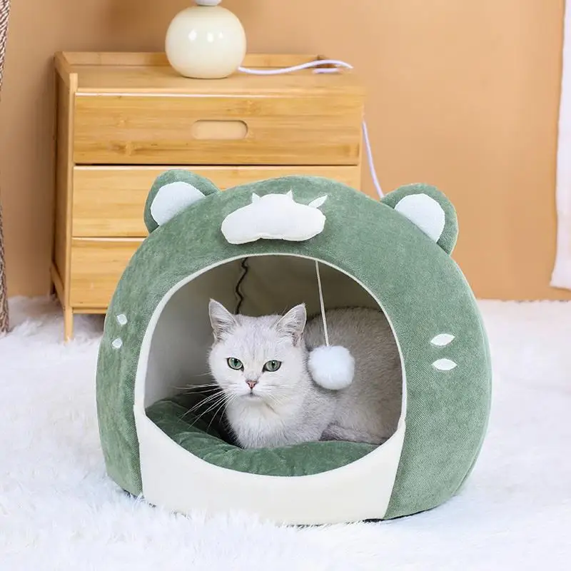 

Four Seasons Green Cloud Cat Nest Cat Villa Egg-shaped Nest Pet Supplies Semi-enclosed Cat And Dog Pet Nest