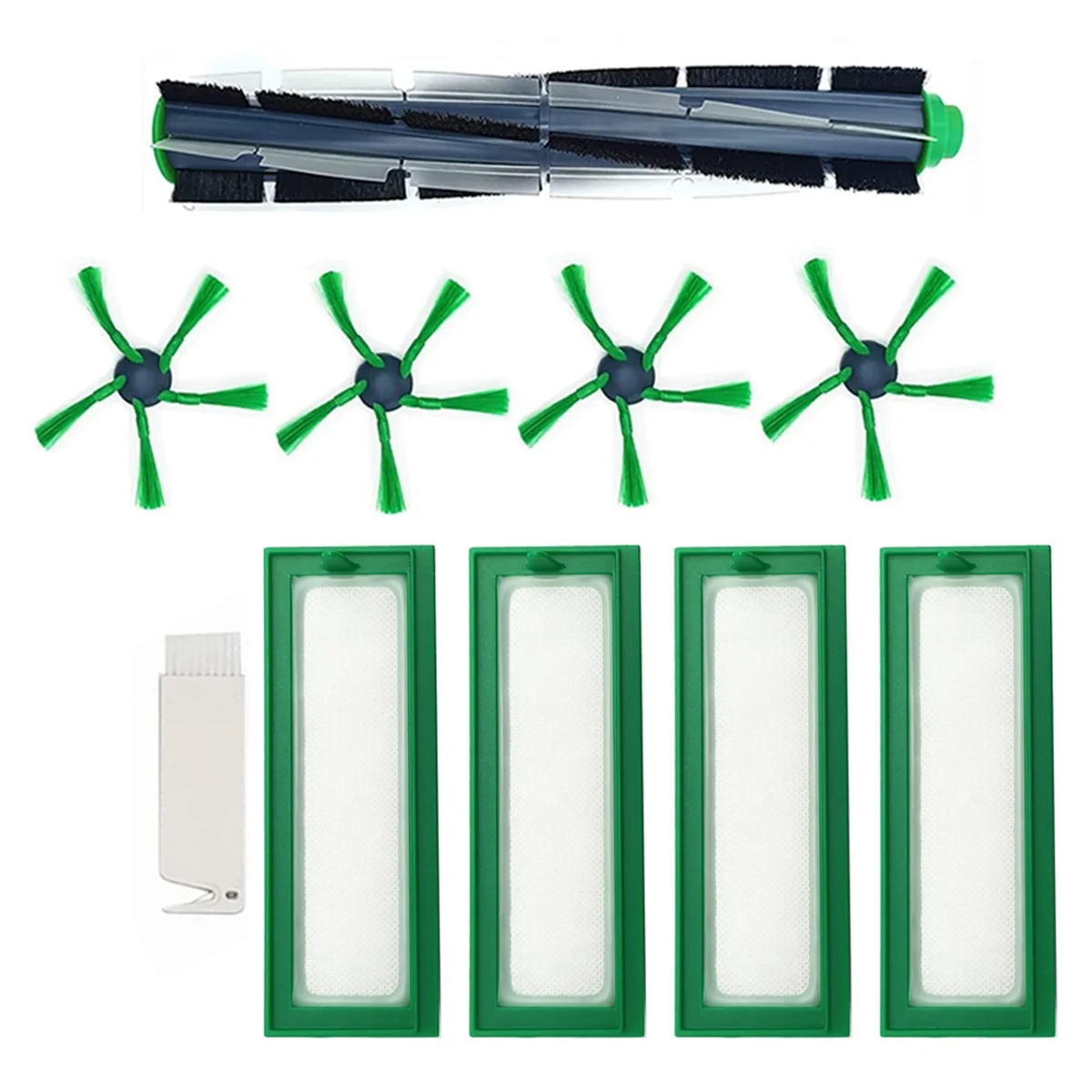 Spazzola a rullo di ricambio spazzole laterali filtro HEPA per Vorwerk Kobold VR200 VR300 accessori per aspirapolvere Robot