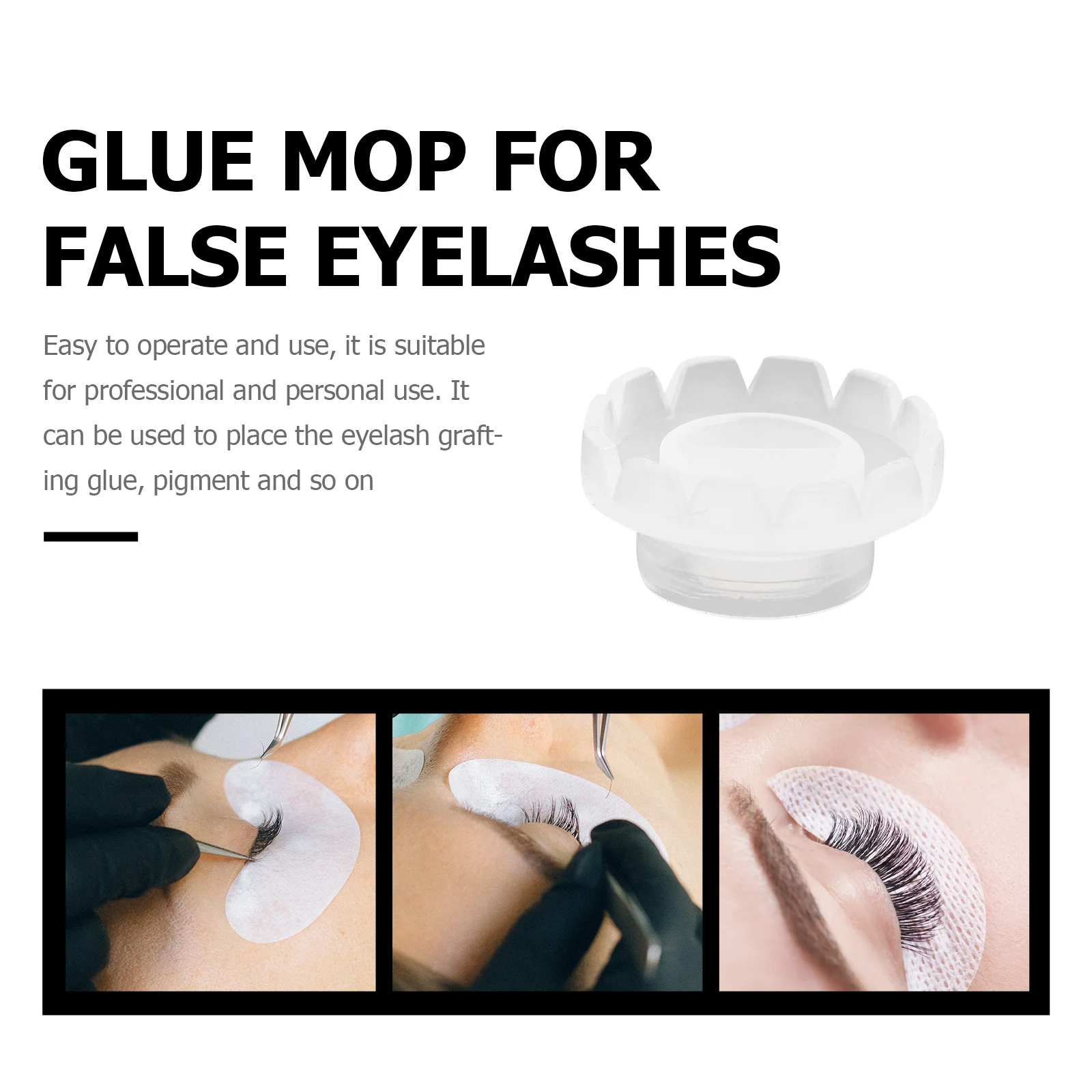 200개 가짜 속눈썹 접착제 홀더 프리미엄 플라스틱 속눈썹 트레이 메이크업 아티스트 연장 도구 정리 보관 컵