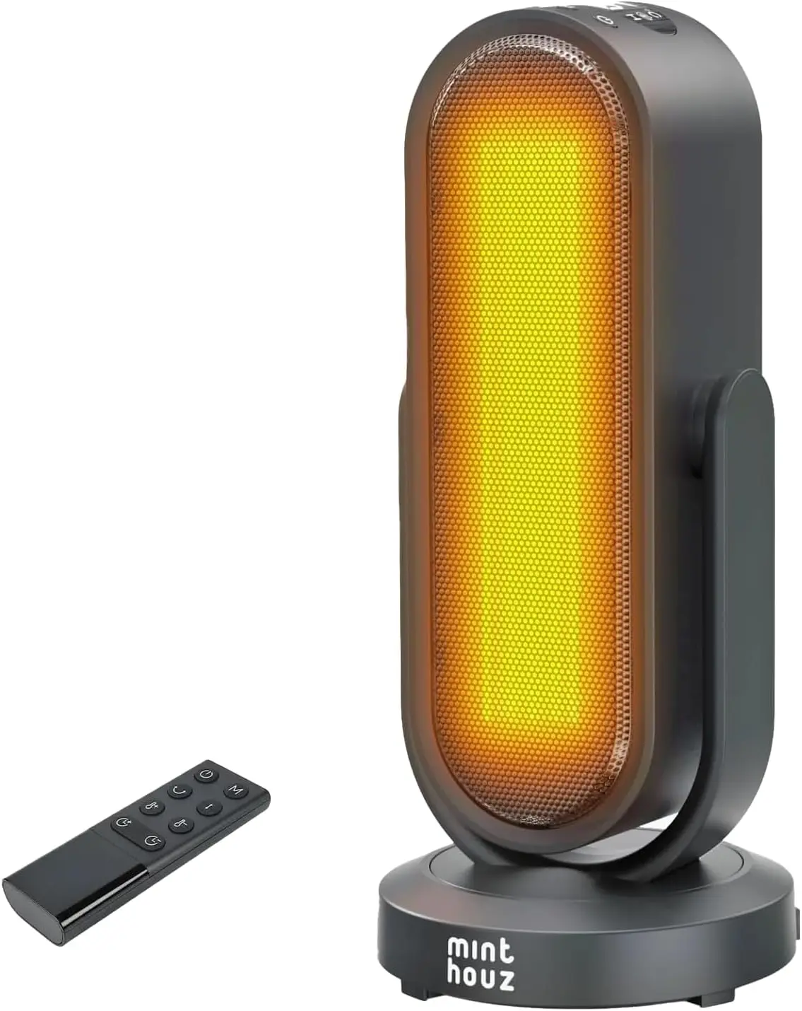 

Space Heater, 1500W Portable PTC Ceramic Indoor Heater with Thermostat, Remote, 3D Oscillation, Low noise, ECO Mode, Fast