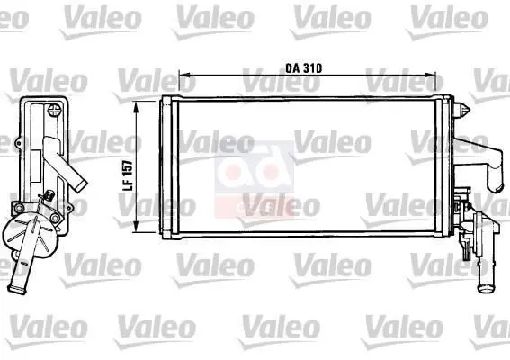 Store code: 812137 for heater radiator DAILY II air conditioning BINEK (imported) * E.F.U ****