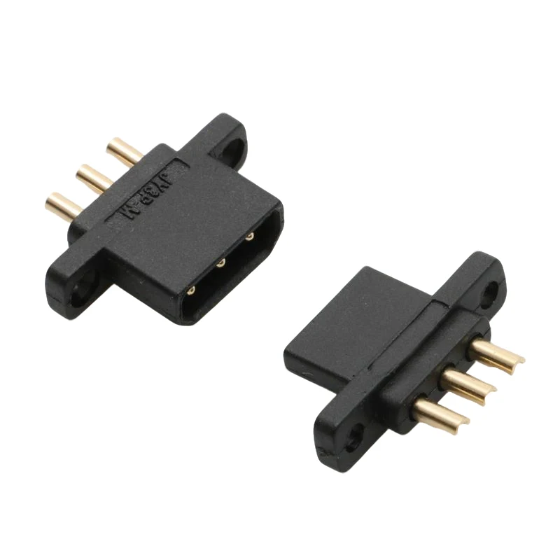 5 pares 500V 5A 3 pines conector macho hembra Terminal chapado en oro de cobre enchufe de alimentación de liberación rápida para piezas de modelo de coche Robot UAV RC