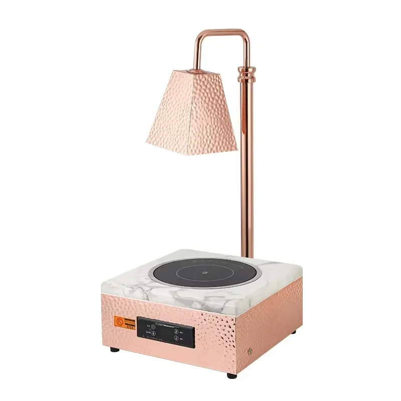 for Rose Gold Stainless Steel Electric Food Insulation Lamp Desktop Warmer