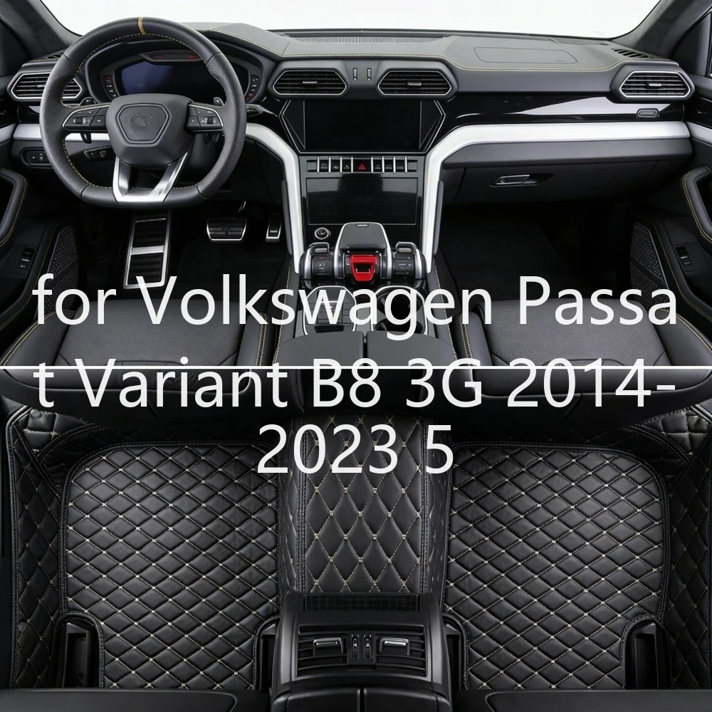 Tappetini per auto di lusso, personalizzati, per Volkswagen Passat Variant B8 3G 2014-2023, 5 posti, in gomma TPE resistente, impermeabili, antiscivolo, protezioni per interni, tappetini 26S665