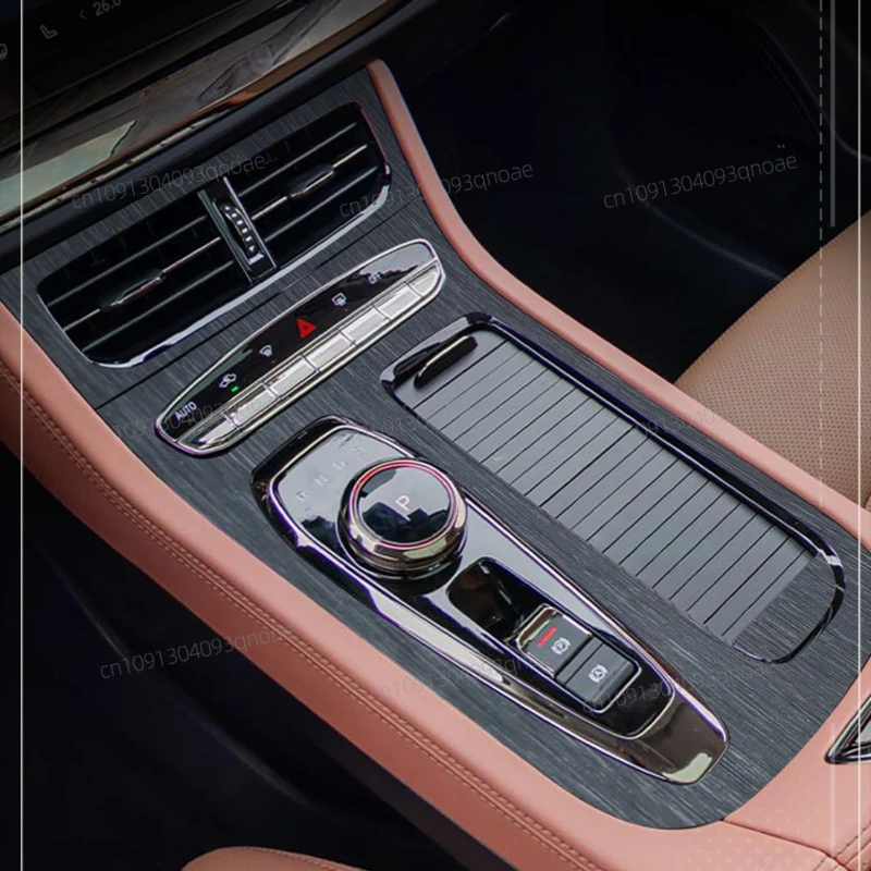 ل SKYWORTH EV6 2023 لوحة التحكم المركزية والعتاد ملصق سيارة الداخلية طبقة رقيقة واقية الملحقات