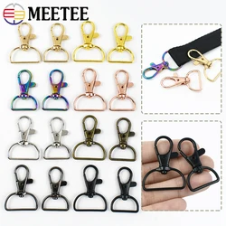 30/50/100Pcs 20/25mm Metal Swivel Lobster Clasp Bag Strap Clip Snap Hook Carabiner Buckle Keychain Belt Hooks DIY Accessories