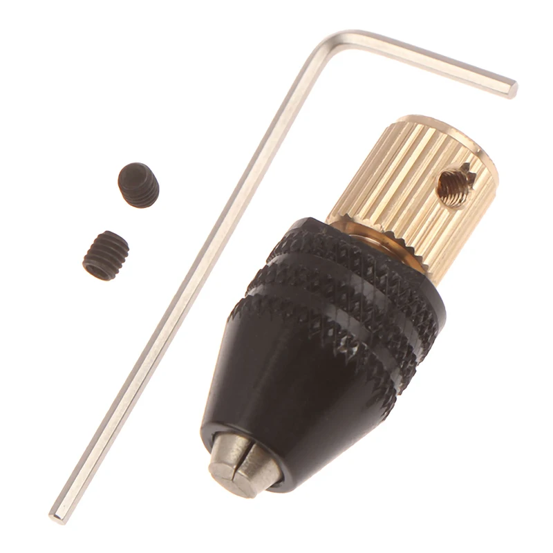 Practical 2.3mm/3.17mm/5mm Electric Motor Shaft Mini Drill Chuck 0.5-3.2mm Bit Micro Hex Adapter