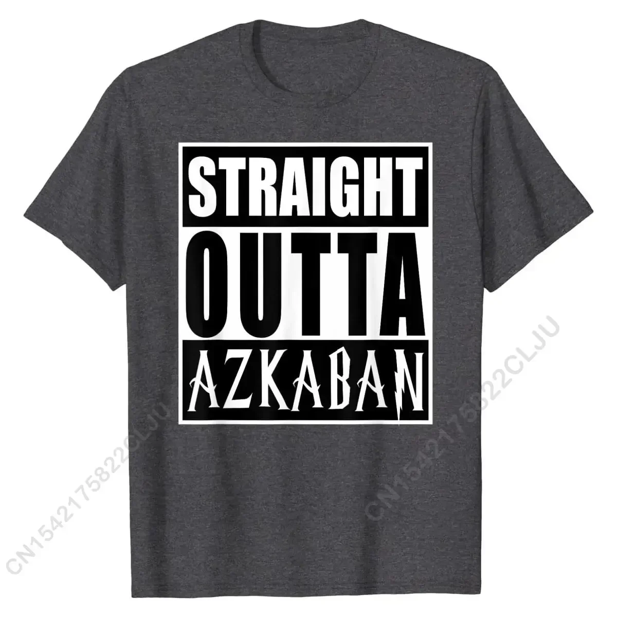 เสื้อยืดลายกราฟิคตลก azkaban แบบเข้ารูปเสื้อยืดผ้าฝ้ายสำหรับผู้ชาย