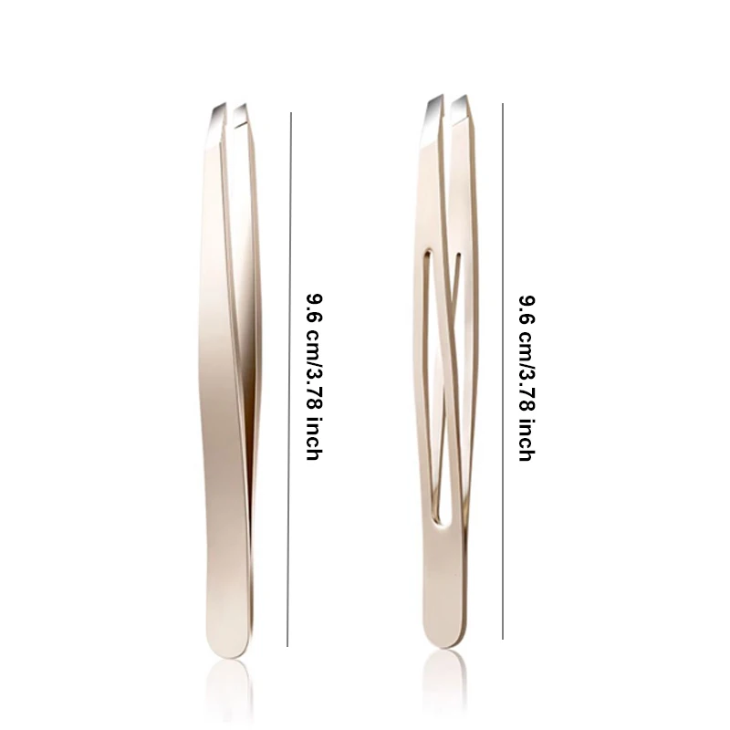 Professional Eyebrow Tweezer Hair Beauty Fine Hairs Puller Stainless Steel Slanted Eye Brow Clips Removal Makeup Tools