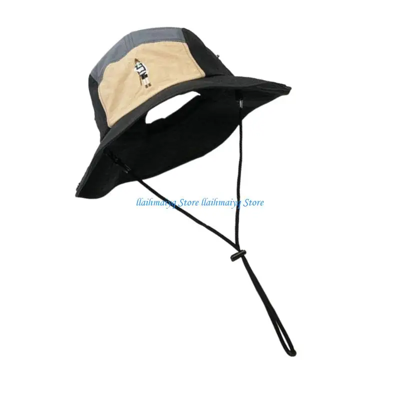 

573B Fashionable Unisex Sun Hat With Adjustable Strap And Portable Design Bucket Hat